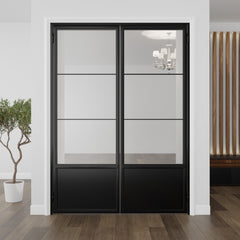 Kickplate Three Light Double Door